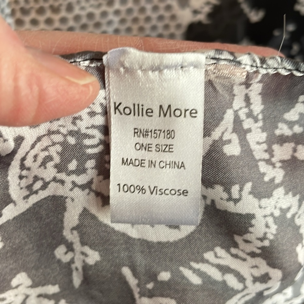 New Kollie More multi pattern scarf - Picture 4 of 5